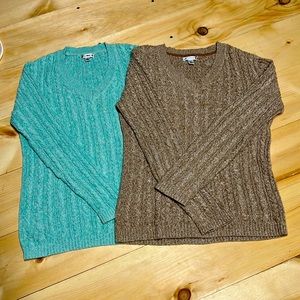 Croft & barrow knitted sweater bundle